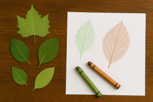 Leaf Rubbing Art