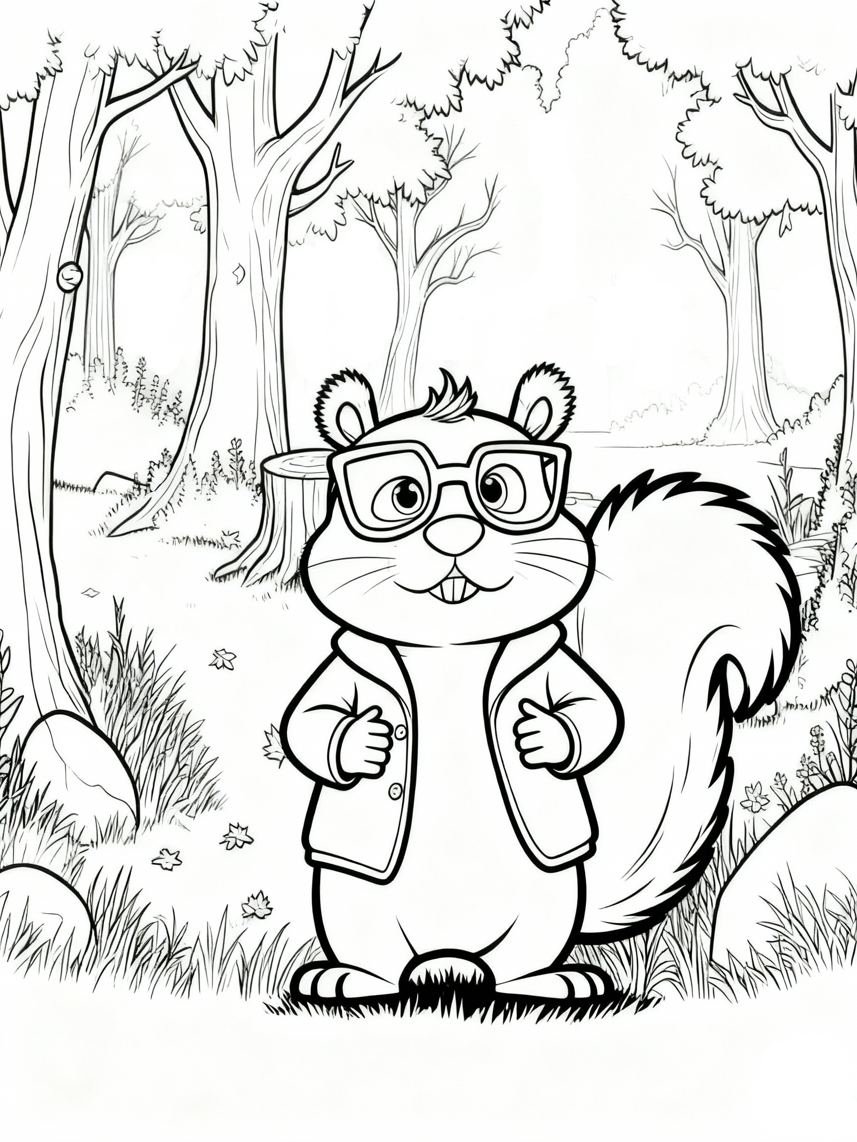 Mr. Pine in the Forest