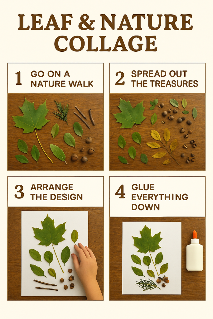 nature collage instructions